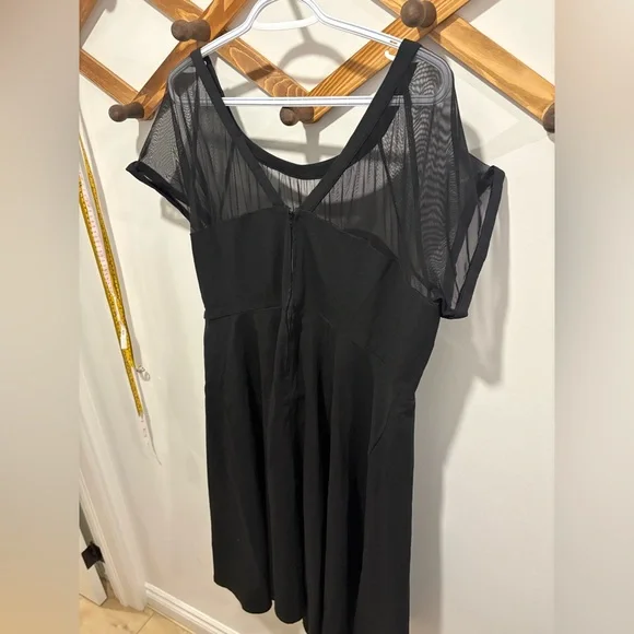 TORRID BLACK MESH DETAIL DRESS - Picture 3 of 9